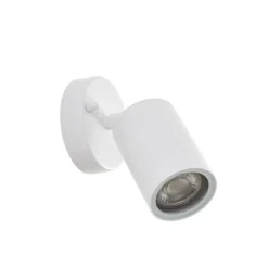 Aplique de exterior Tulimar de PRIOS, 14 cm, blanca, orientable, IP44