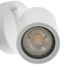 Aplique de exterior Tulimar de PRIOS, 14 cm, blanca, orientable, IP44