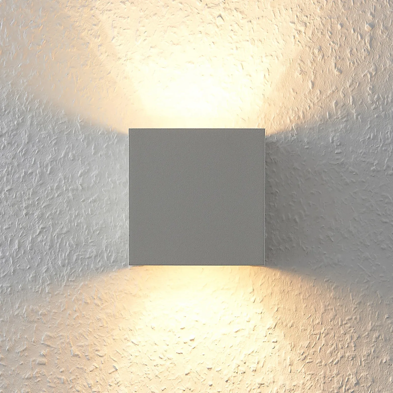 Aplique de pared Arcchio Zuzana, angular, blanco, G9, 10 cm de ancho