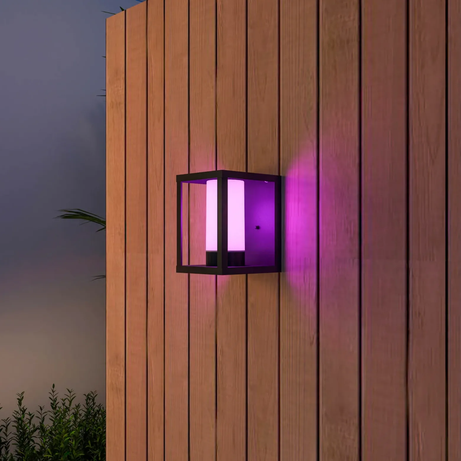 Aplique de pared Calex Smart Outdoor Lantern, CCT, RGB