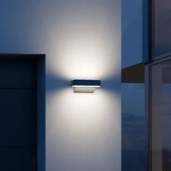 Aplique de pared con sensor inteligente STEINEL L 810 SC, color antracita