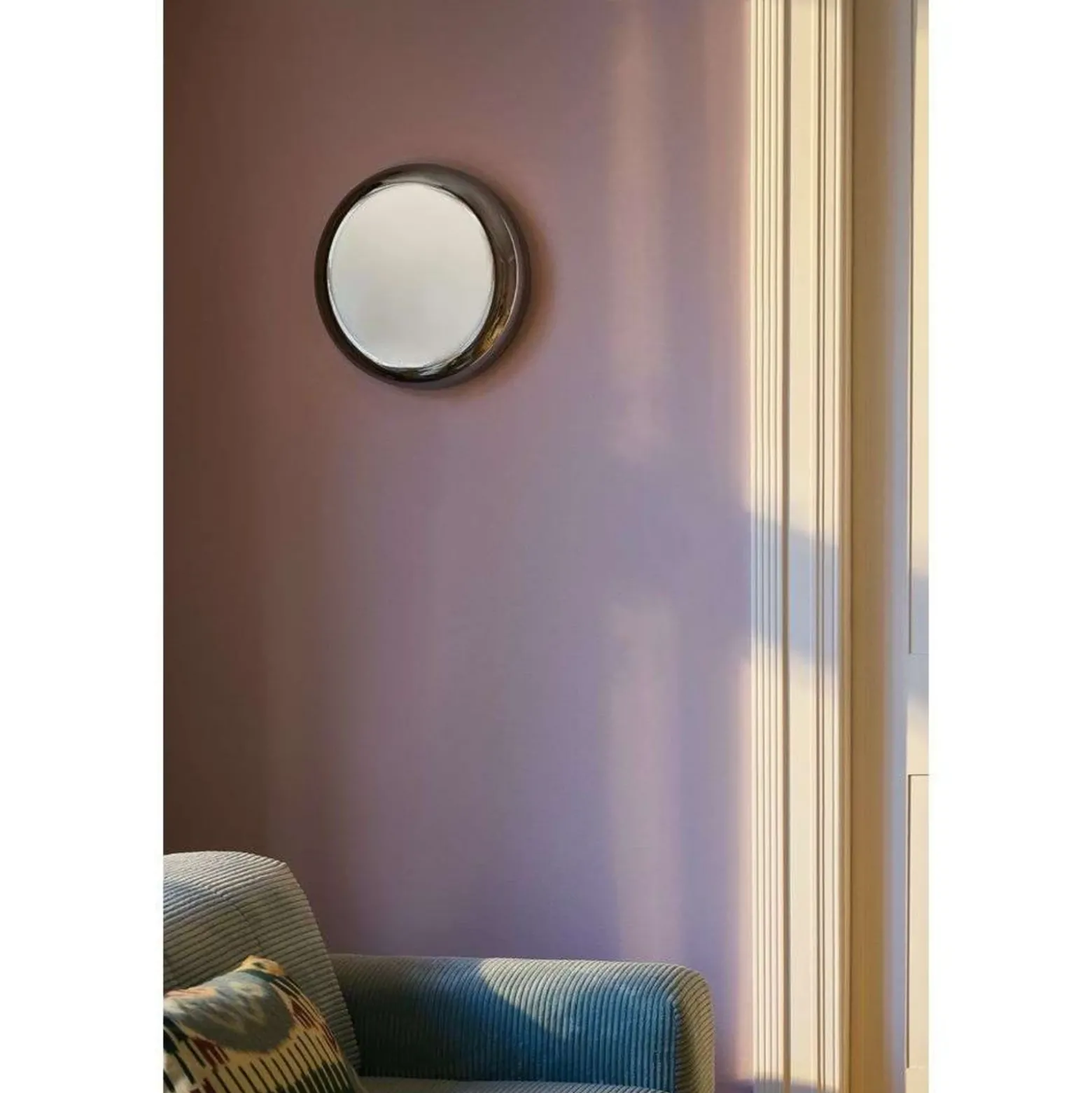 Aplique de pared Endless de DESIGN BY US, cromado, IP54, cristal espejado