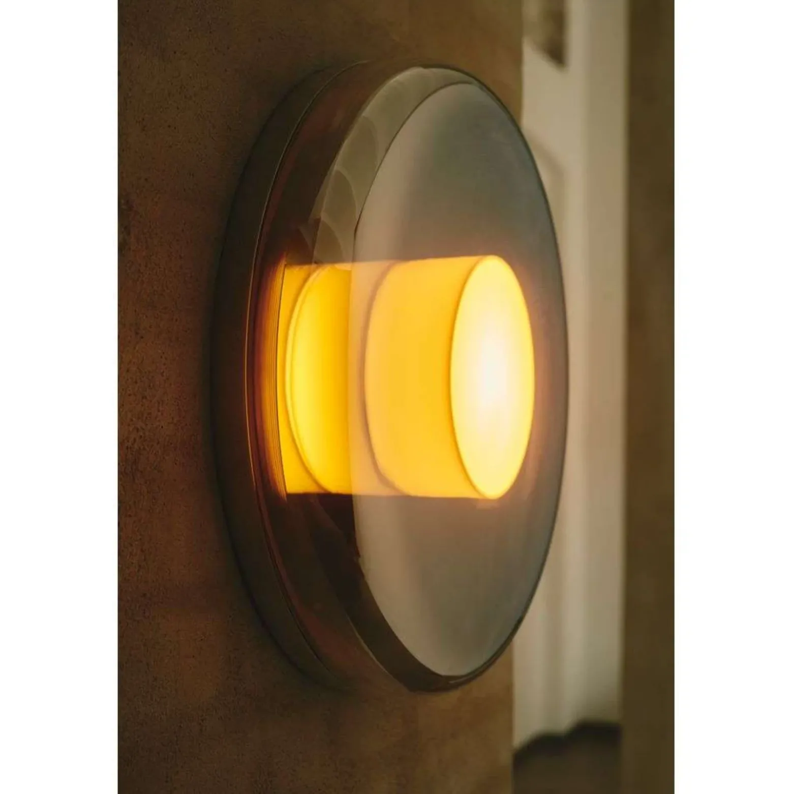 Aplique de pared Endless de DESIGN BY US, cromado, IP54, cristal espejado