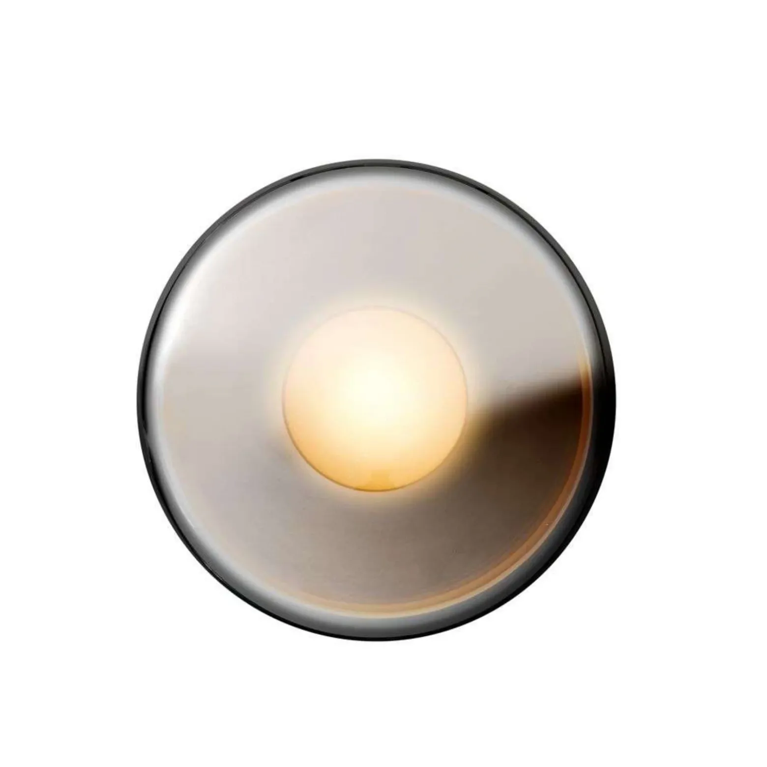 Aplique de pared Endless de DESIGN BY US, cromado, IP54, cristal espejado