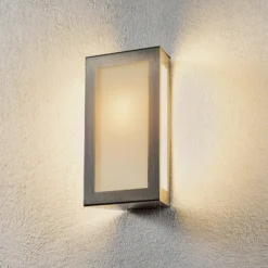 Aplique de pared exterior cuadrado Long sin sensor