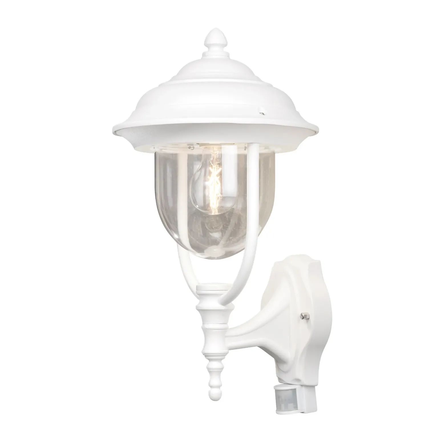 Aplique de pared ext. Parma, sensor de mov. blanco