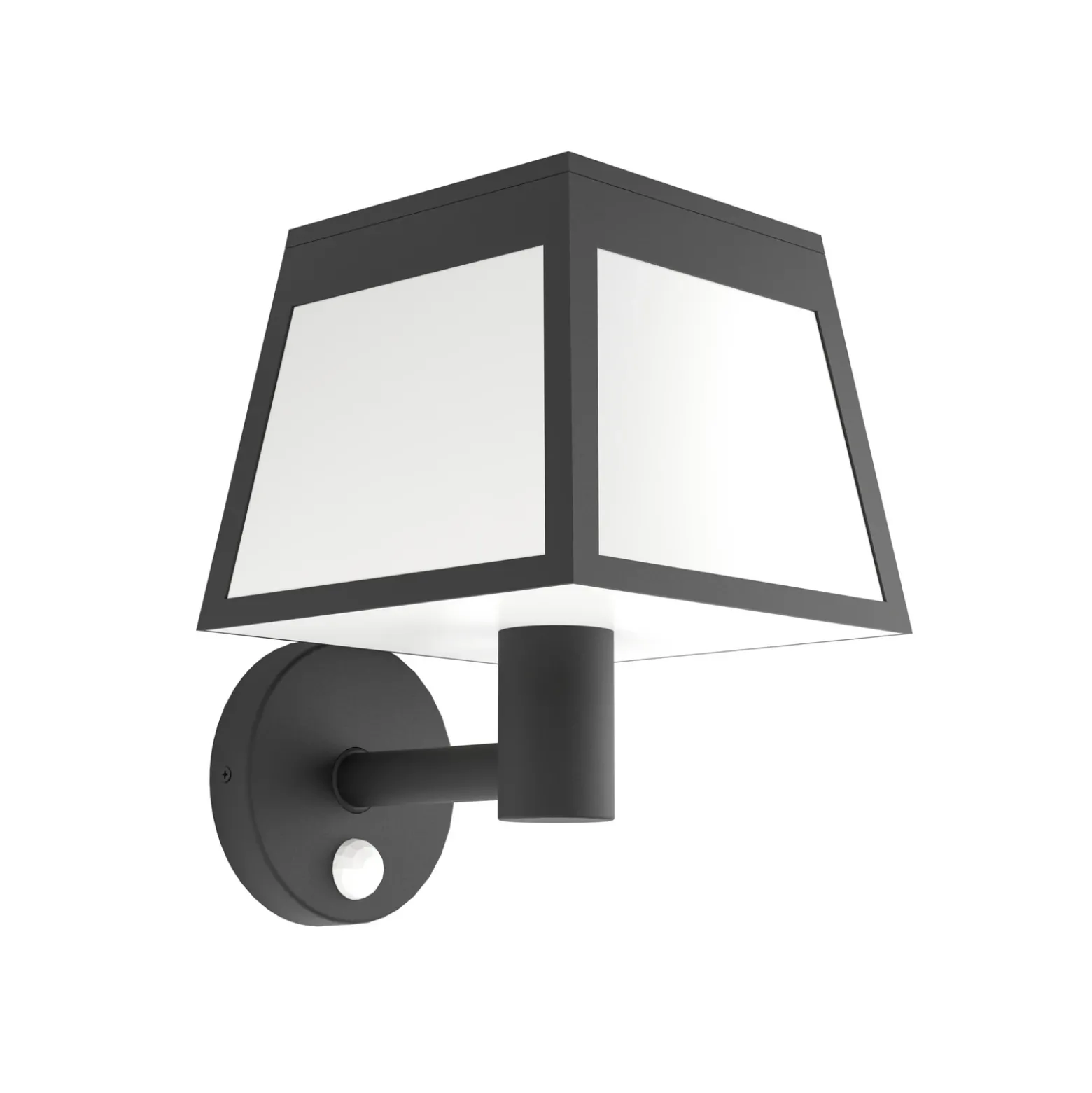 Aplique de pared LED Altilia, negro, plástico, sensor