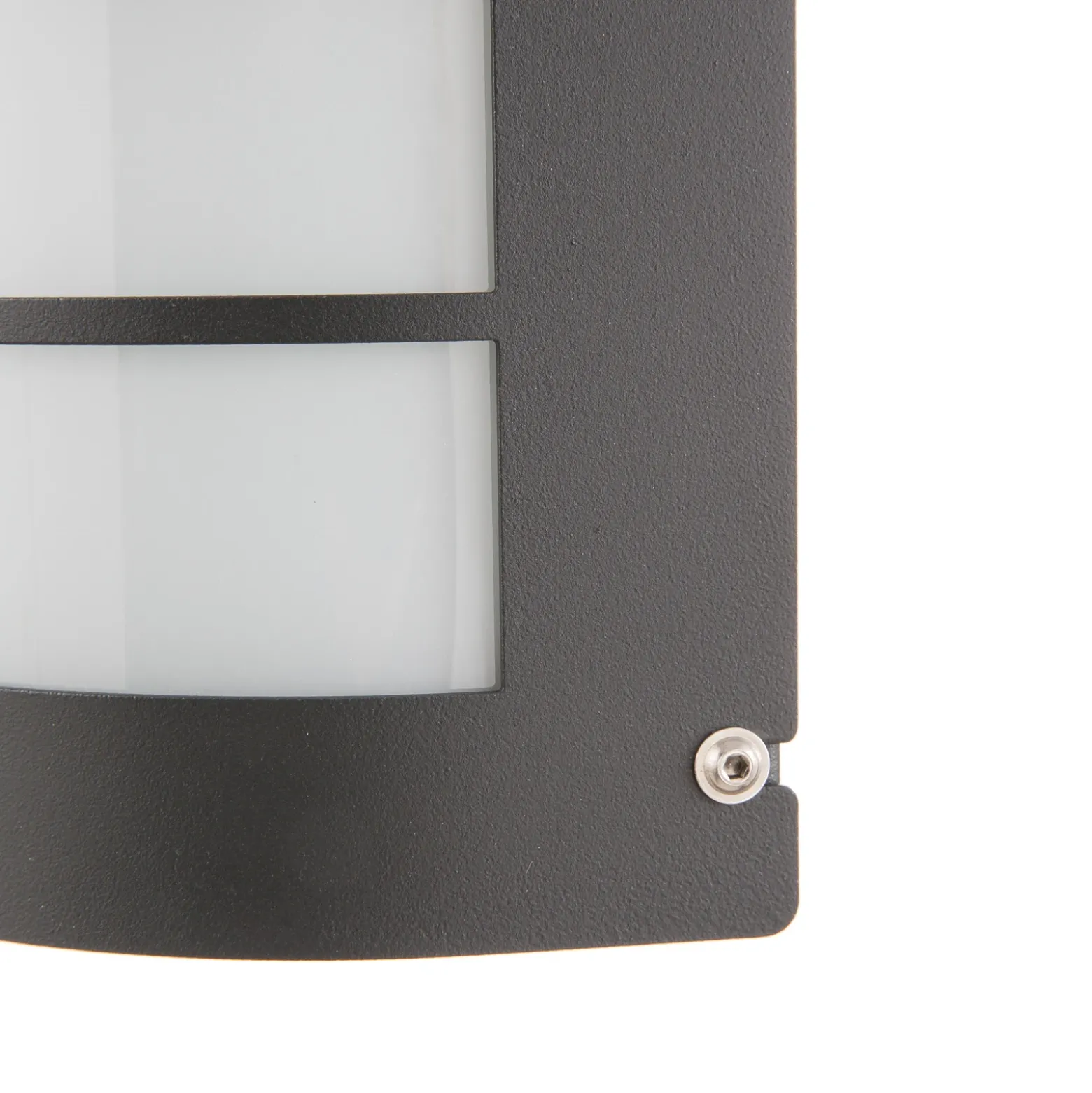 Aplique de pared LED Aqua Marco acero inoxidable antracita rejilla sensor