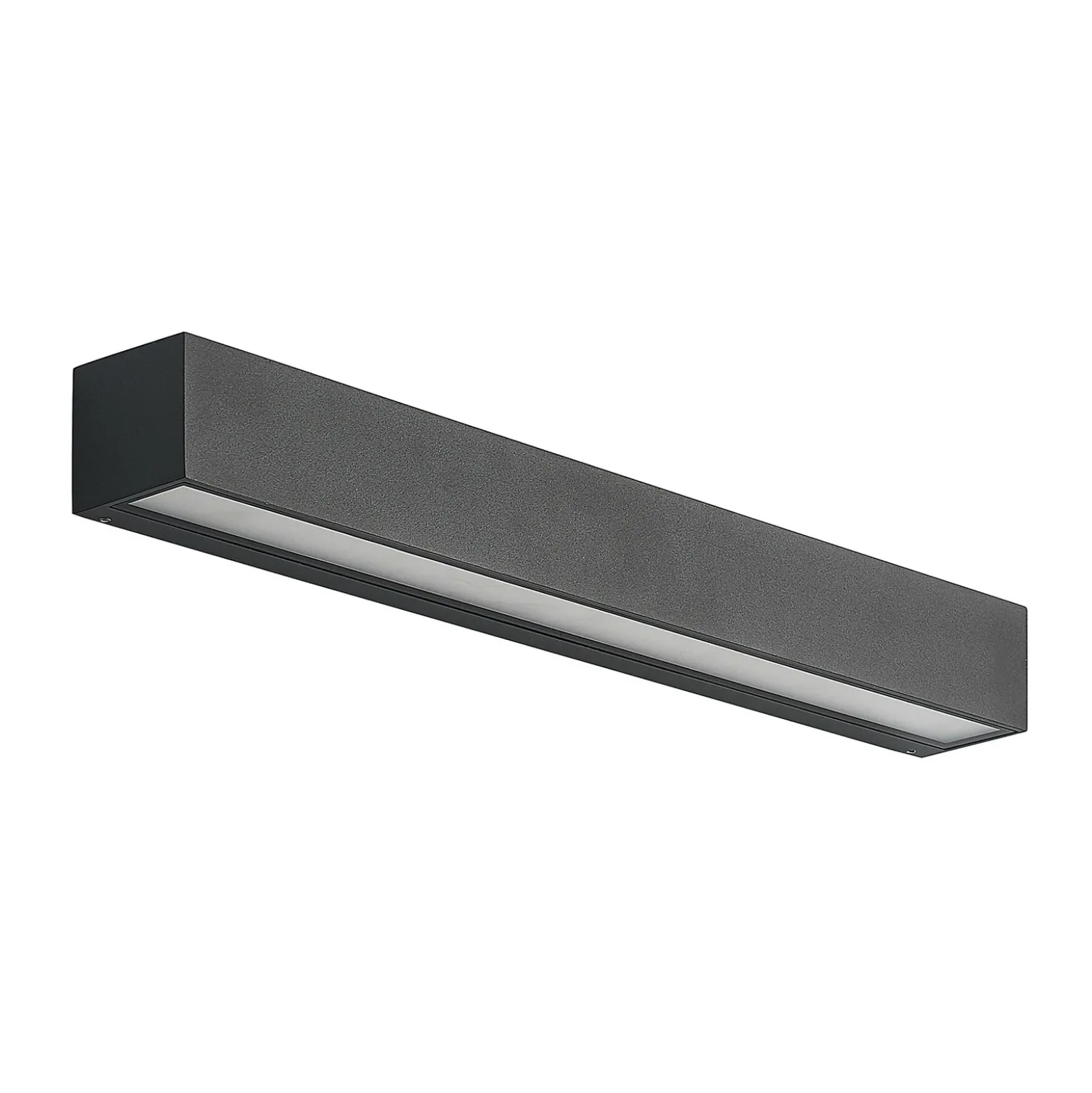 Aplique de pared LED Arcchio Lengo, 50 cm, 2 luces, antracita, CCT