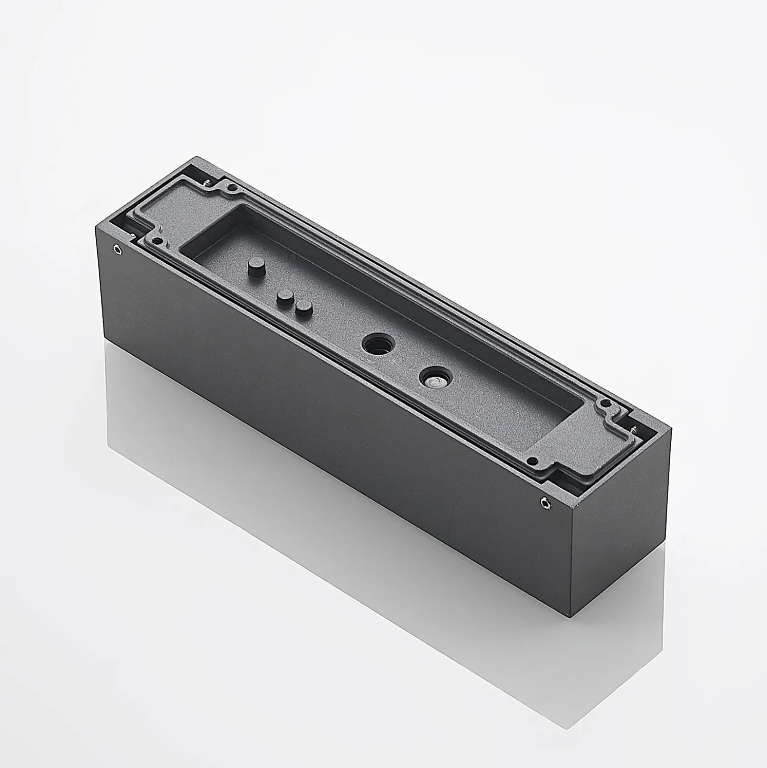 Aplique de pared LED Arcchio Lengo, 25 cm, 1 luz, antracita, CCT