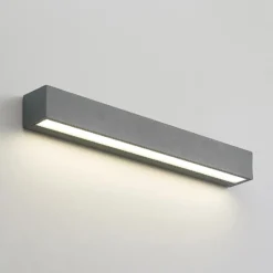 Aplique de pared LED Arcchio Lengo, 50 cm, 1 luz, antracita, CCT