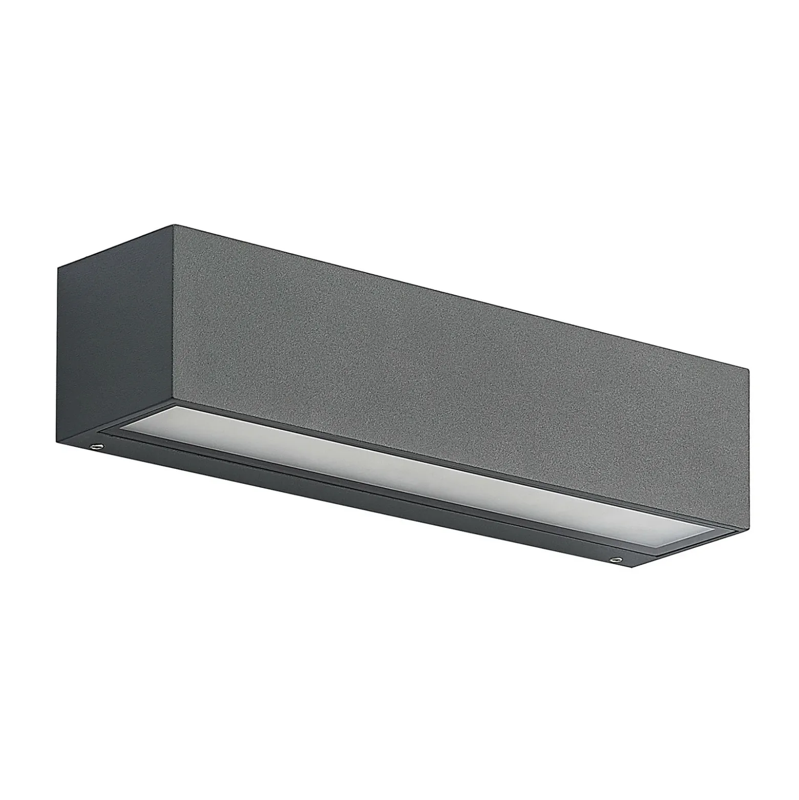 Aplique de pared LED Arcchio Lengo, 25 cm, 2 luces, antracita, CCT