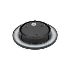 Aplique de pared LED Aria M, negro, aluminio, Ø 18 cm