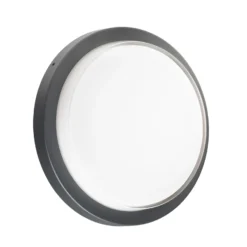 Aplique de pared LED CMD 9161, detector de movimiento, Ø 26 cm, CCT, IP54