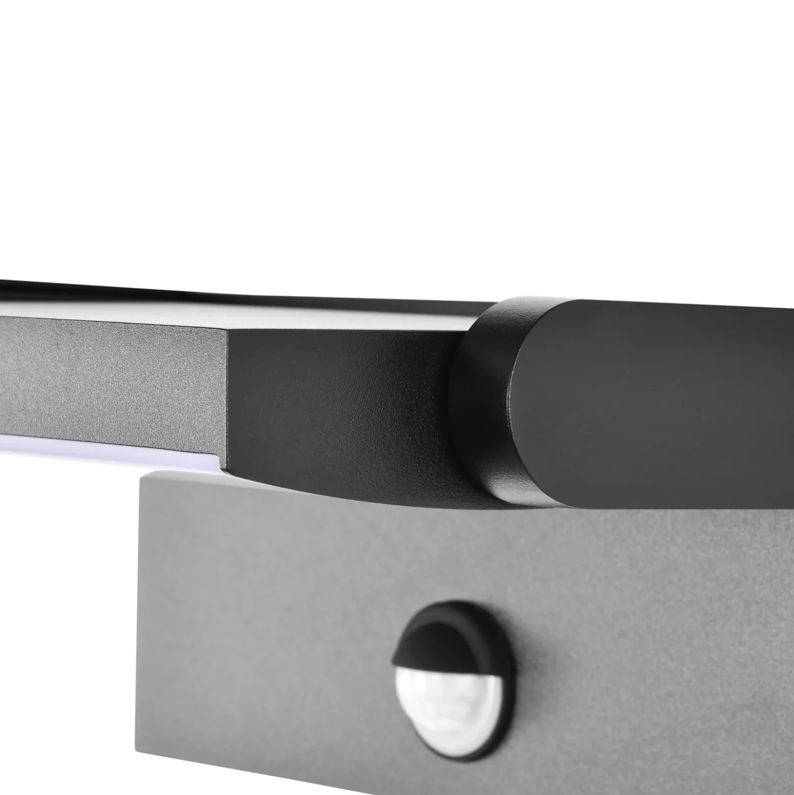 Aplique de pared LED CMD 9081, sensor, antracita, 21 cm, CCT, IP54