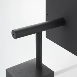 Aplique de pared LED Cube de Lucande, antracita, vidrio, 37 cm, IP54