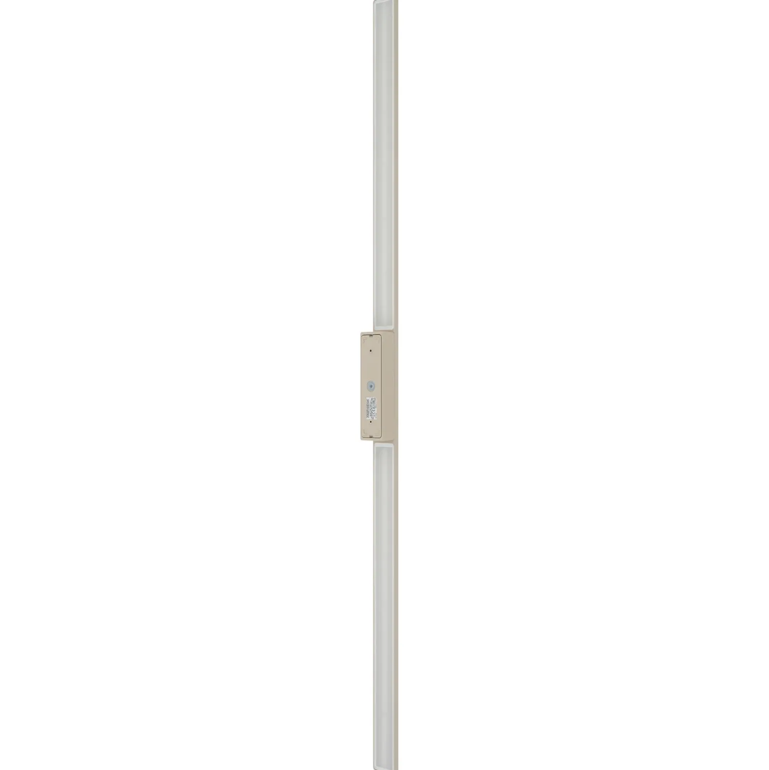 Aplique de pared LED Demi L, arena, aluminio, altura 144 cm, IP54