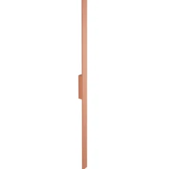 Aplique de pared LED Demi L, rojo ladrillo, aluminio, altura 144 cm, IP54