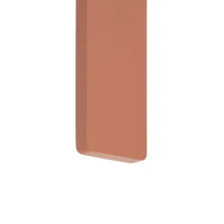 Aplique de pared LED Demi L, rojo ladrillo, aluminio, altura 144 cm, IP54