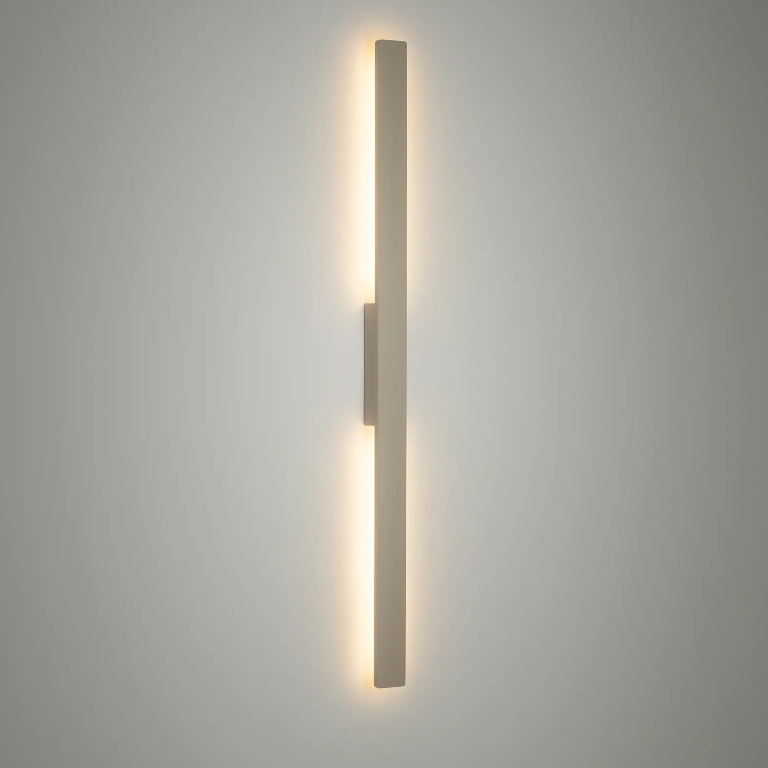 Aplique de pared LED Demi M, arena, aluminio, altura 100 cm, IP54