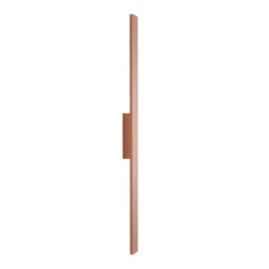 Aplique de pared LED Demi M, rojo ladrillo, aluminio, altura 100 cm, IP54