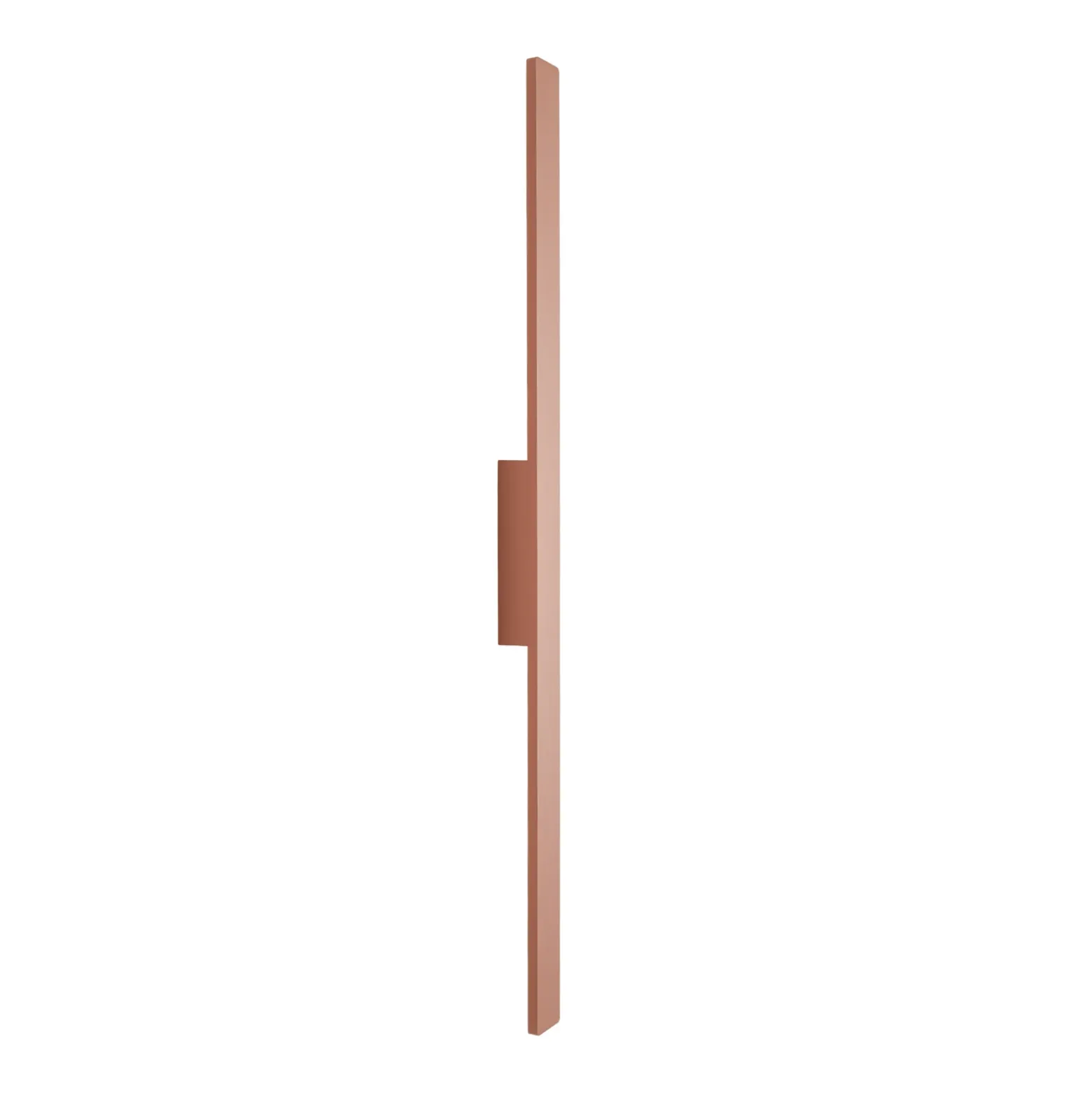 Aplique de pared LED Demi M, rojo ladrillo, aluminio, altura 100 cm, IP54