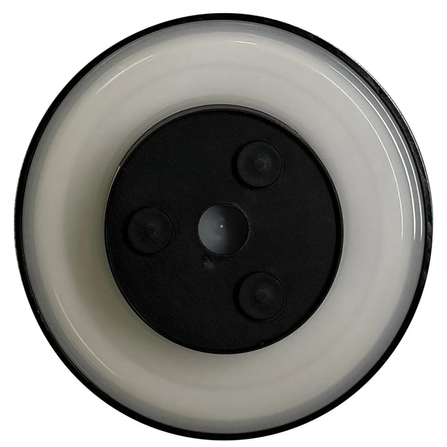 Aplique de pared LED Disk, Ø 18 cm, negro, plástico, IP65, CCT