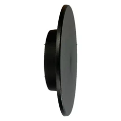 Aplique de pared LED Disk, Ø 18 cm, negro, plástico, IP65, CCT