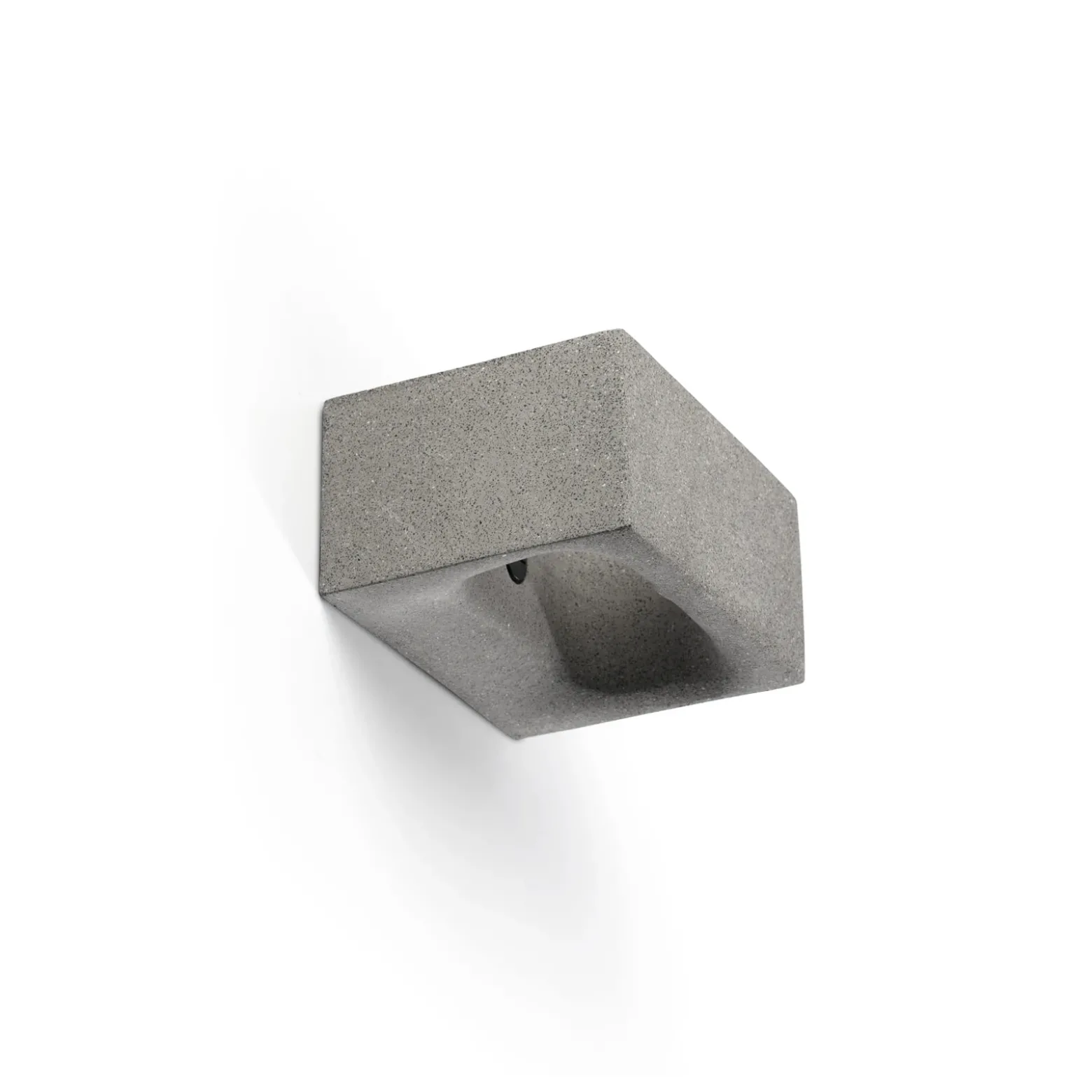 Aplique de pared LED Glint, 2700K, 15 cm, gris, hormigón, IP55