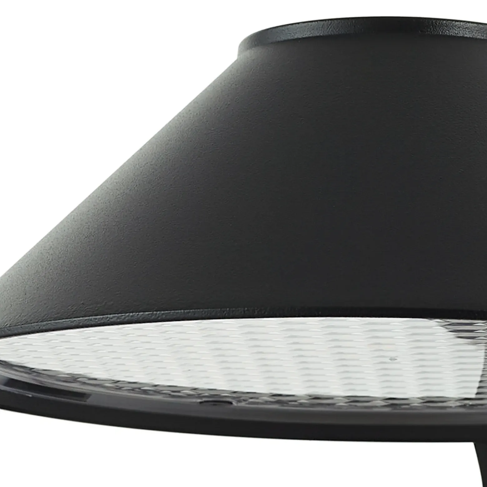 Aplique de pared LED Lindby Capelo, negro, metal, sensor, Ø20 cm