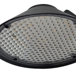 Aplique de pared LED Lindby Capelo, negro, metal, sensor, Ø20 cm