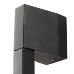 Aplique de pared LED Lindby Neano, 90 cm, negro, metal, IP54