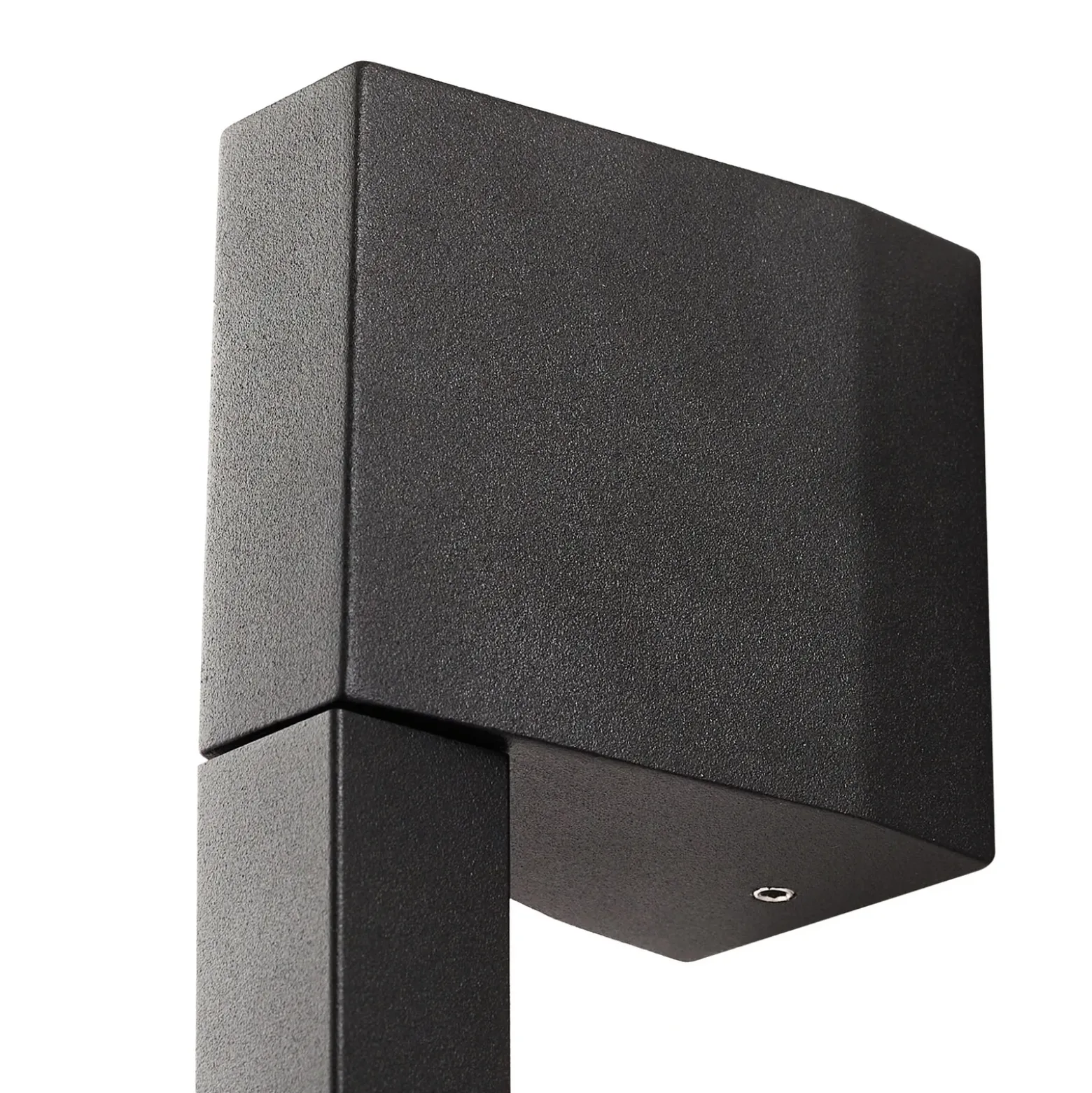 Aplique de pared LED Lindby Neano, 90 cm, negro, metal, IP54