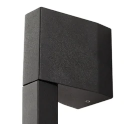 Aplique de pared LED Lindby Neano, 120 cm, negro, metal, IP54