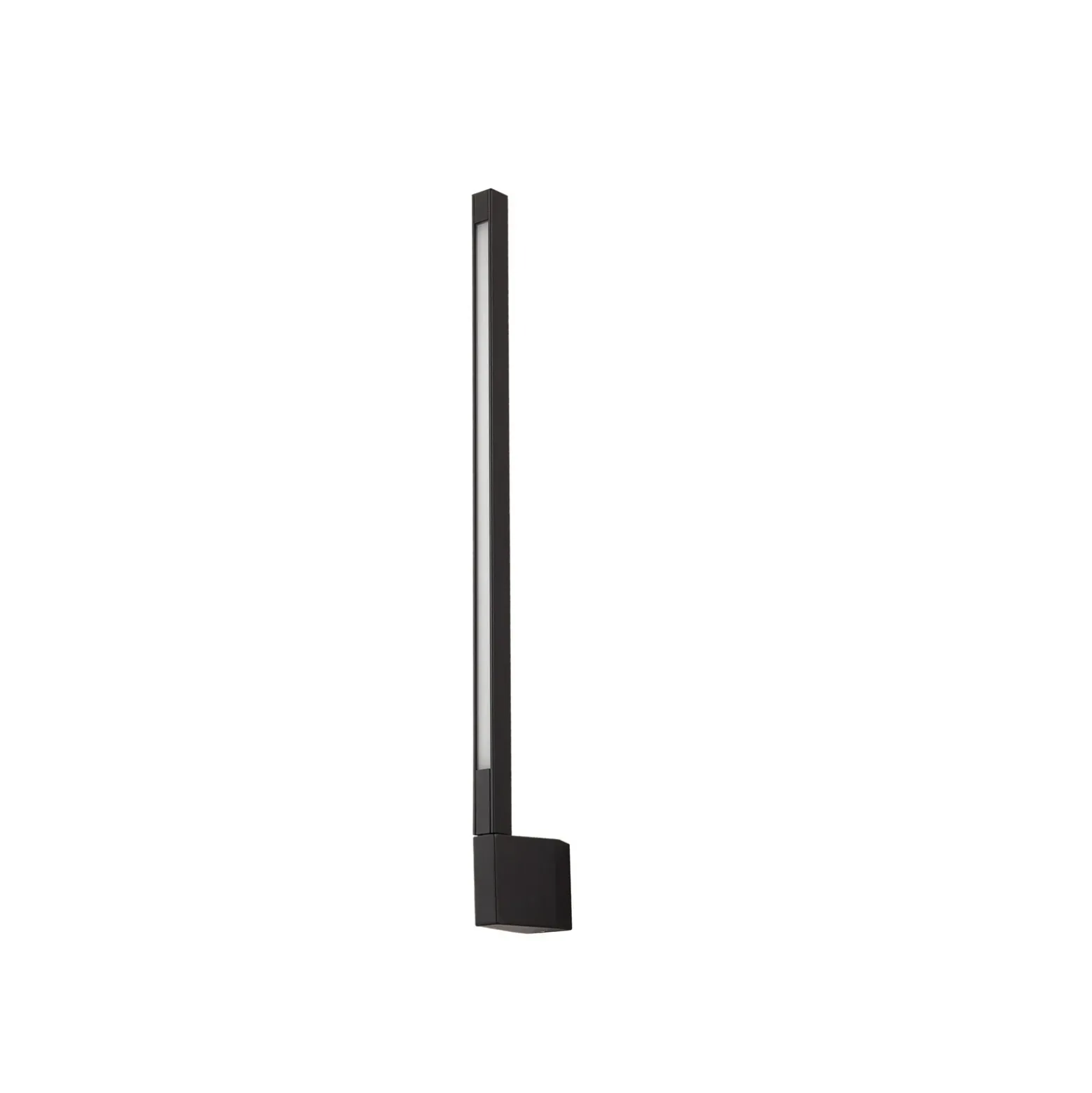 Aplique de pared LED Lindby Neano, 60 cm, negro, metal, IP54