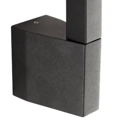 Aplique de pared LED Lindby Neano, 60 cm, negro, metal, IP54