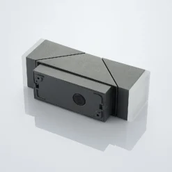 Aplique de pared LED Lindby Sally, 22 cm, antracita, IP54, sensor