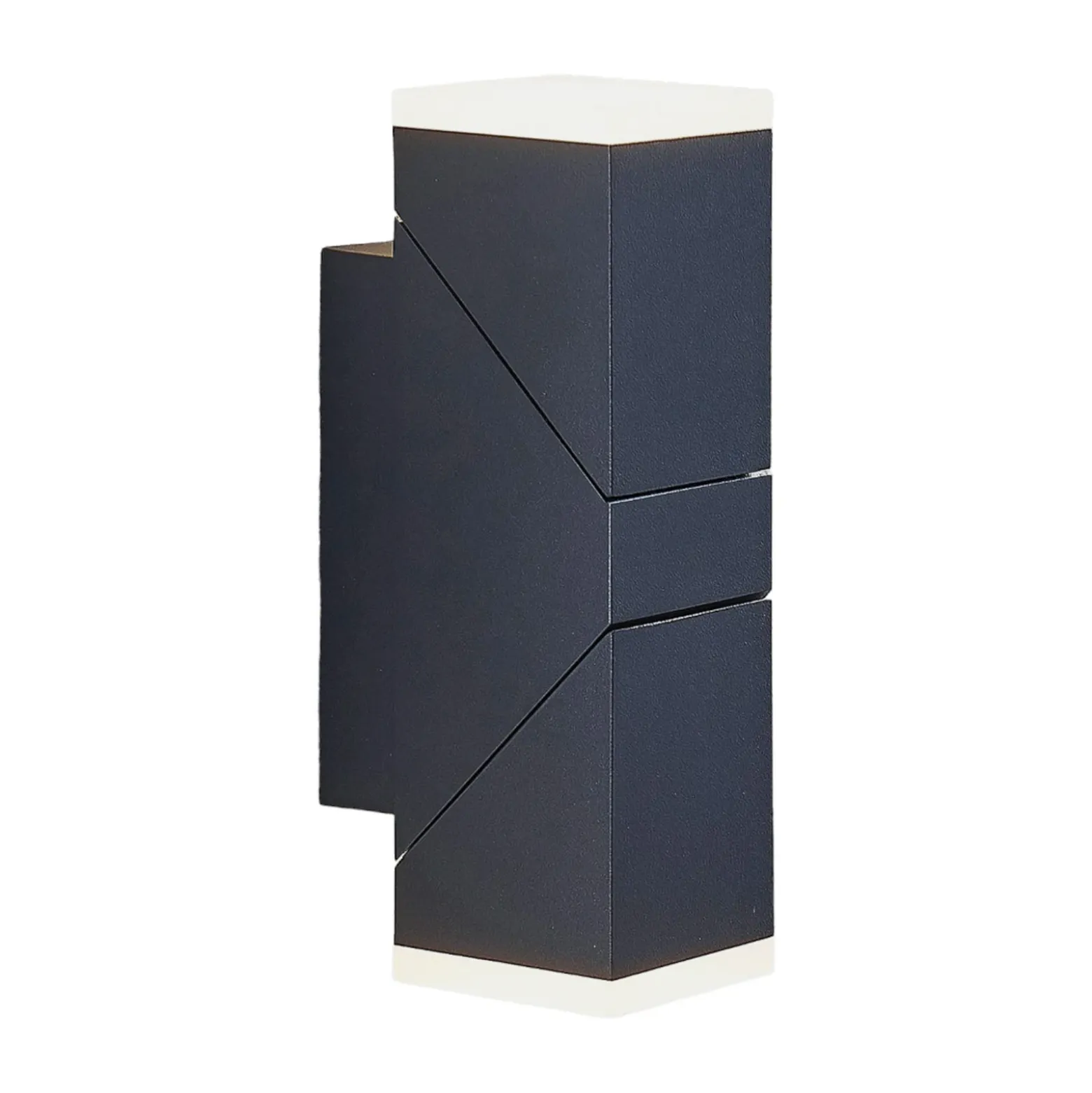Aplique de pared LED Lindby Sally, 22cm, antracita, IP54