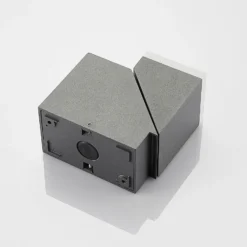 Aplique de pared LED Lindby Sally, 15 cm, antracita, IP54, sensor