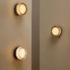 Aplique de pared LED LOOM DESIGN Otto Ice ámbar, 13 cm, CCT, IP65