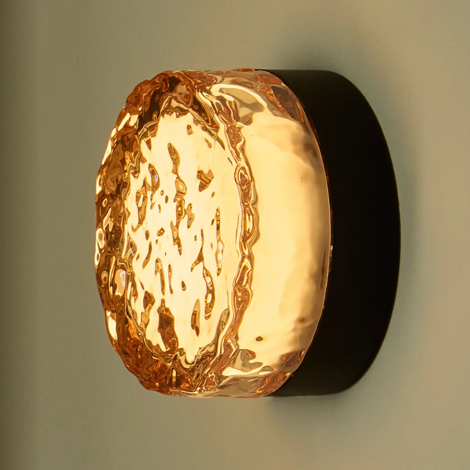 Aplique de pared LED LOOM DESIGN Otto Ice ámbar, 13 cm, CCT, IP65