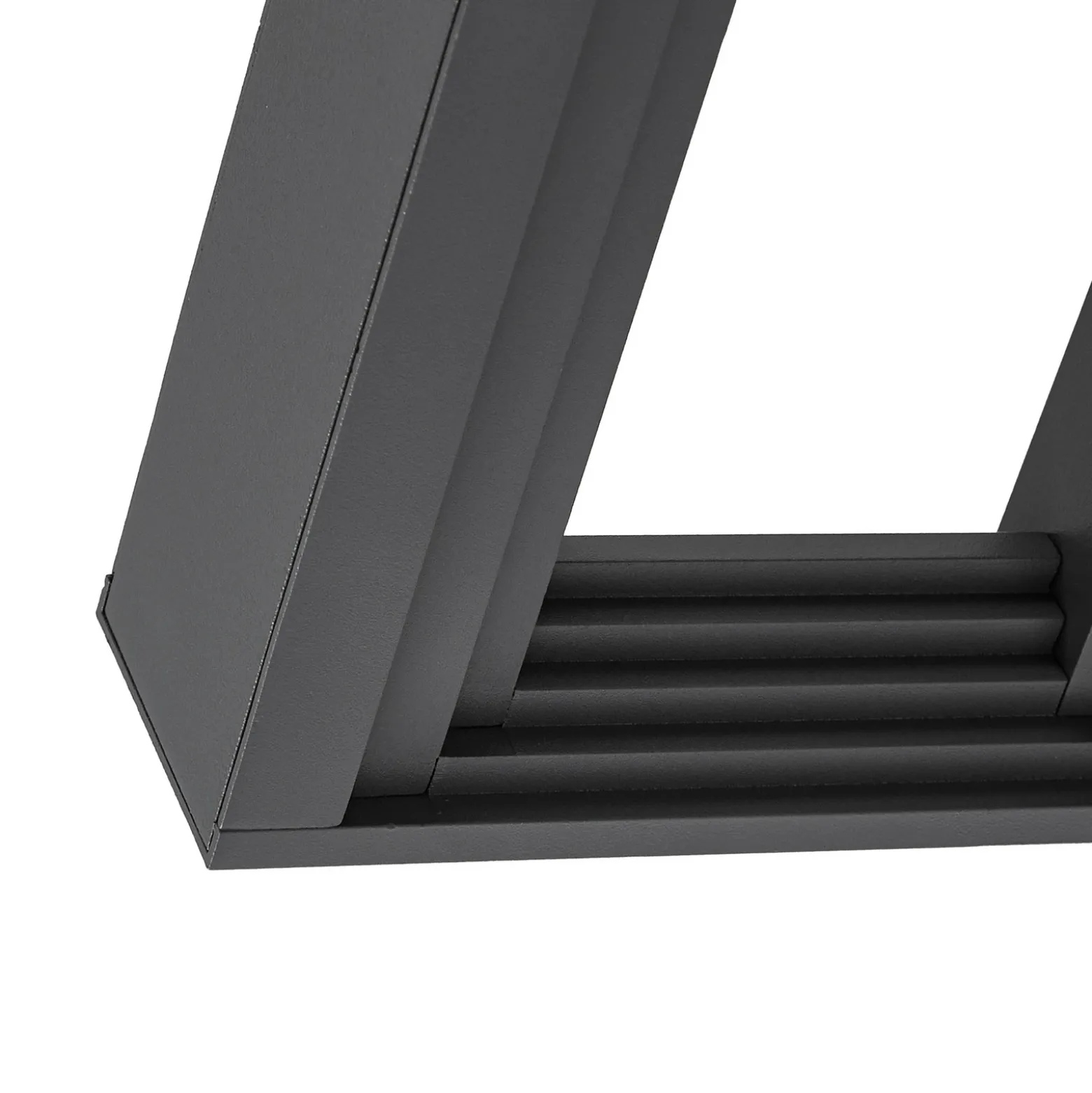 Aplique de pared LED Lucande Ashkan, antracita, IP65