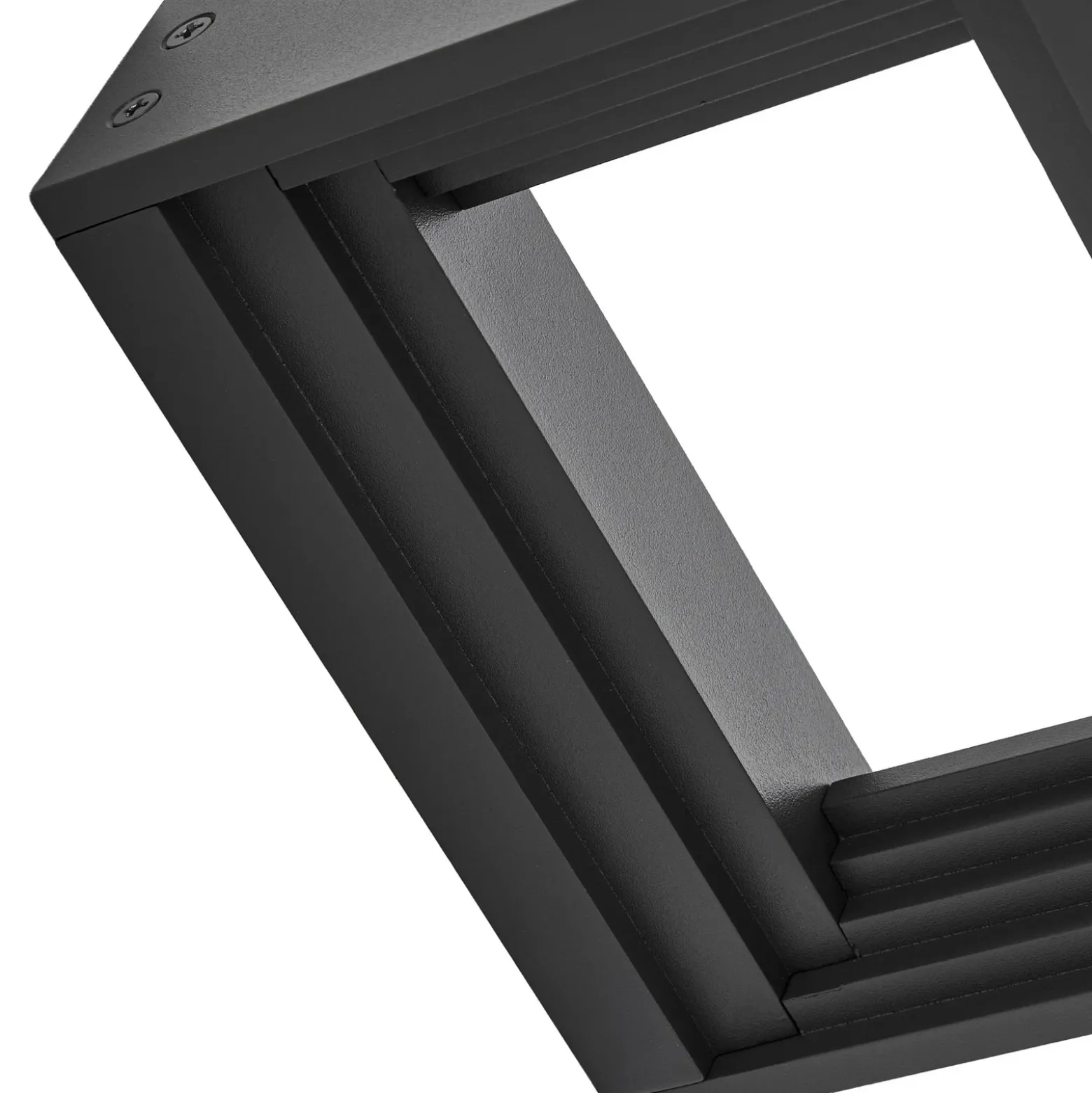 Aplique de pared LED Lucande Ashkan, antracita, IP65