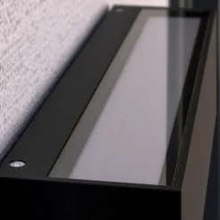 Aplique de pared LED Lucande Lengo, 25 cm, antracita, arriba/abajo, 3000 K