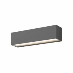 Aplique de pared LED Lucande Lengo, 25 cm, antracita, arriba/abajo, 3000 K