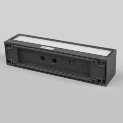 Aplique de pared LED Lucande Lengo, 25 cm, antracita, arriba/abajo, 3000 K
