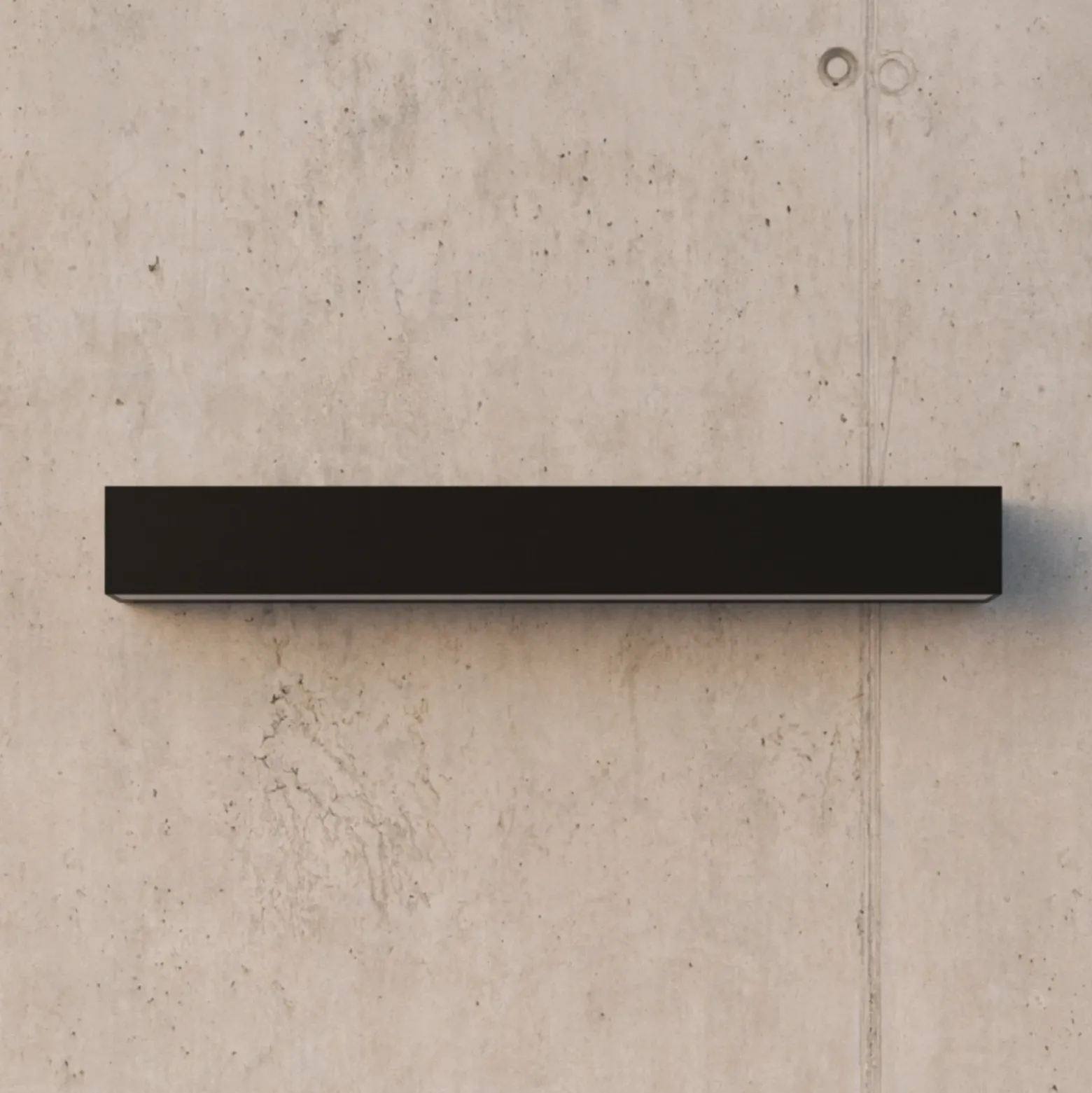Aplique de pared LED Lucande Lengo, 50 cm, color antracita, luz hacia arriba y