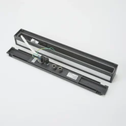 Aplique de pared LED Lucande Lengo, 50 cm, color antracita, luz hacia arriba y