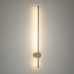 Aplique de pared LED Orla M, arena, aluminio, altura 97 cm