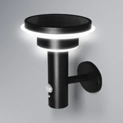 Aplique de pared LED OSRAM ENDURA STYLE SOLAR DOUBLE CIRCLE negra
